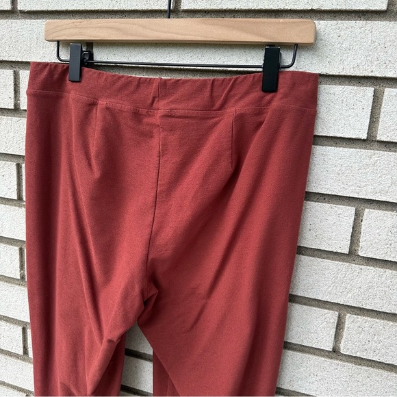 Eileen Fisher Washable Stretch Crepe Pant Slim Ankle Terracotta - Picture 5 of 8